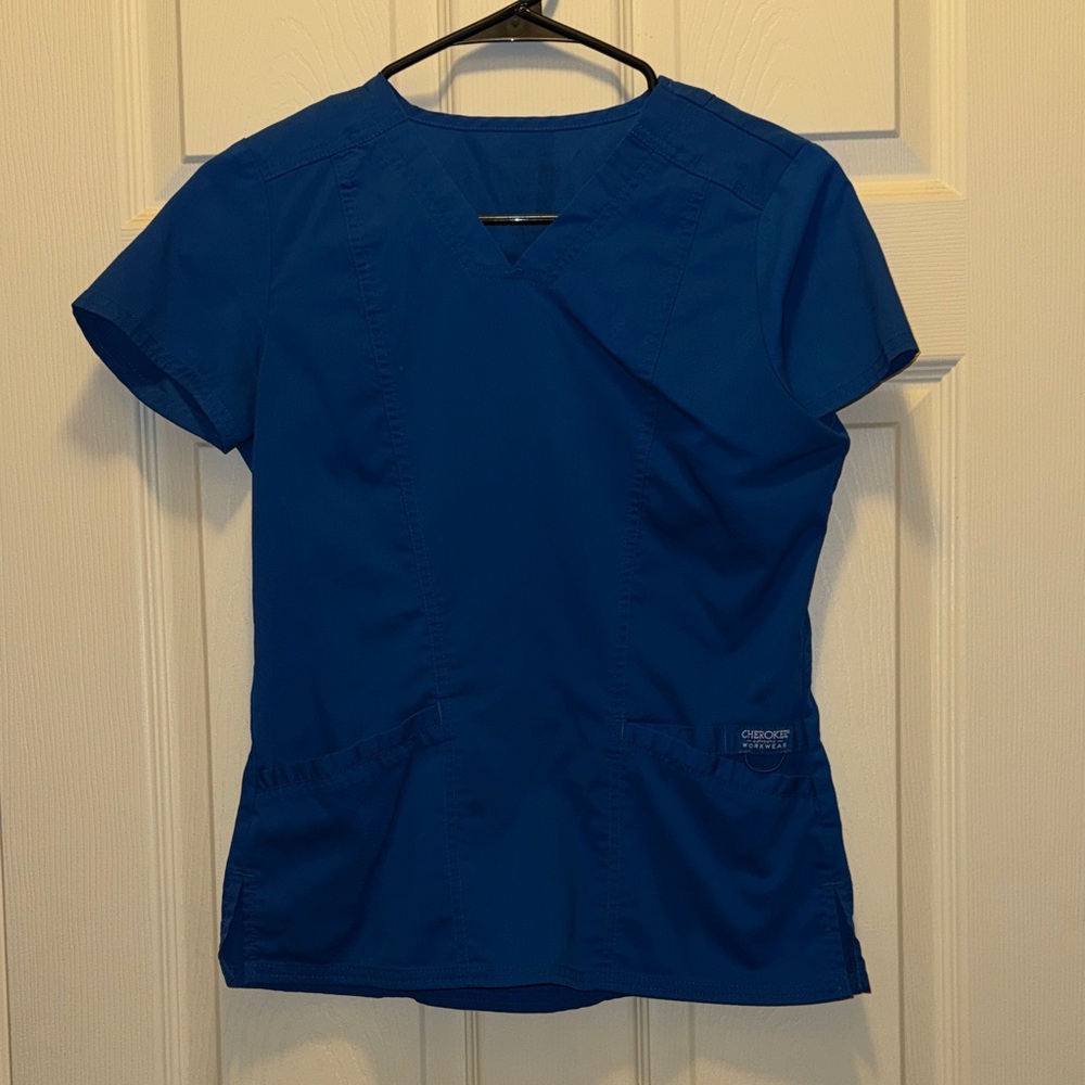 Cherokee Women's Royal Blue Short Sleeve Top